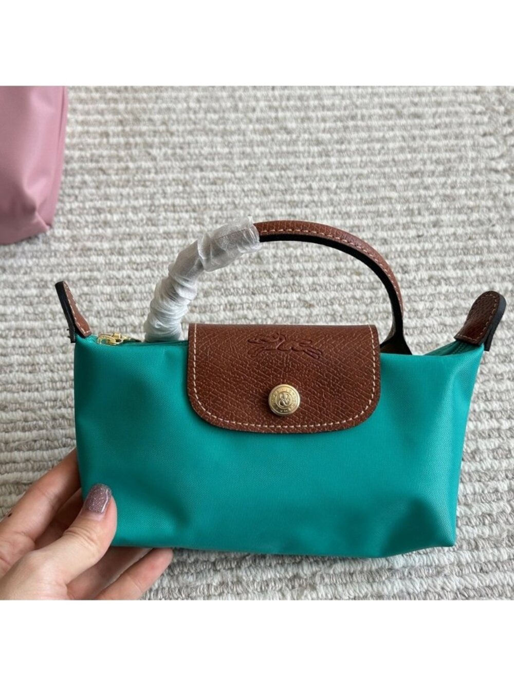 🎀 LONGCHAMP Mini Leather Crossbody Bag - Adorable & Chic